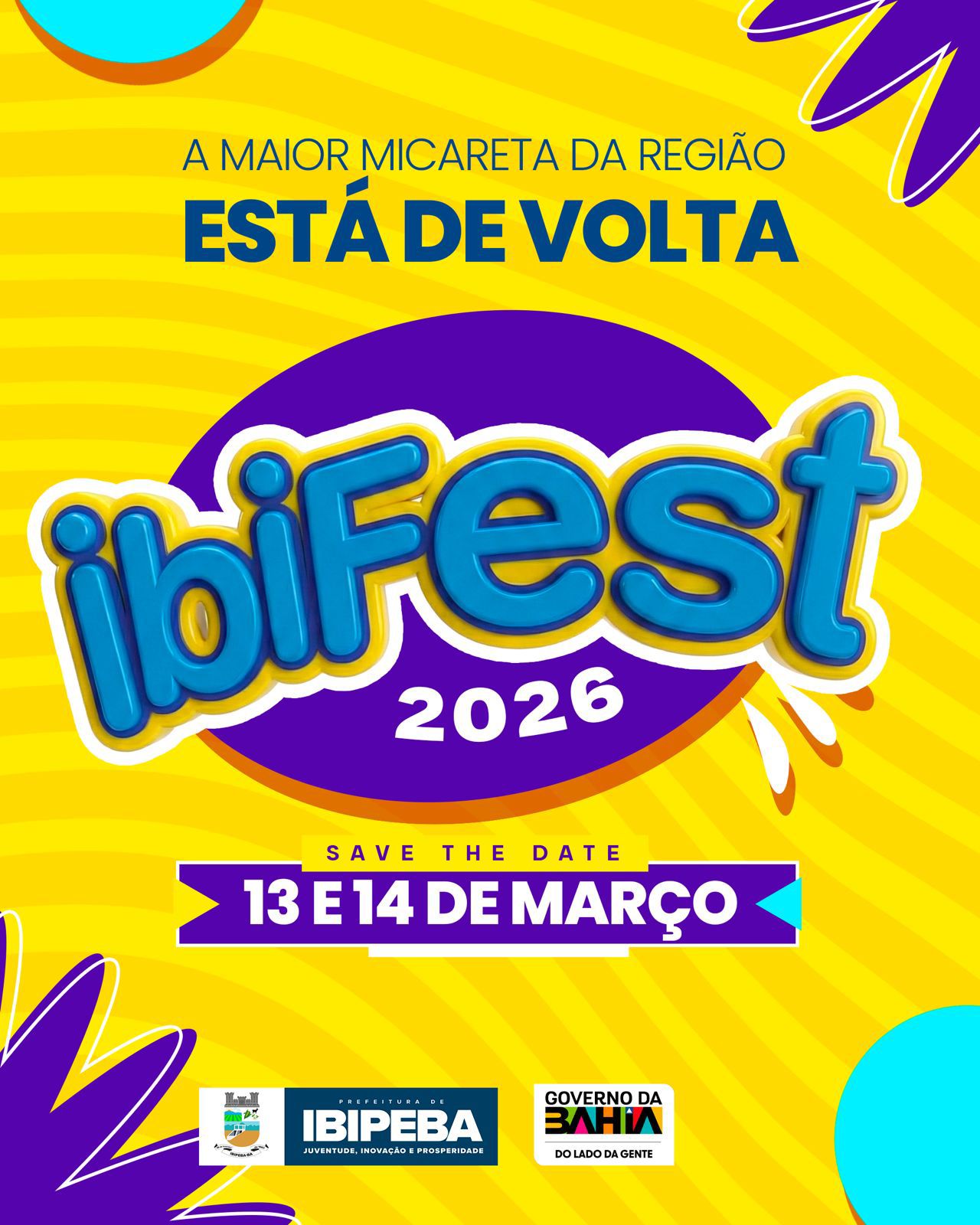 IbiFEST 2026 marca o retorno da maior micareta da região em Ibipeba